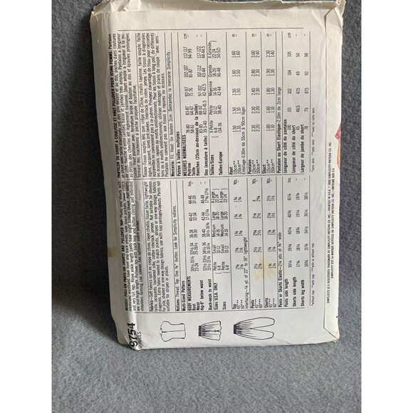 Simplicity 9754 Easy to Sew Pattern Women Shirt Pant Short Sizes 6-24 uncut - Picture 2 of 2